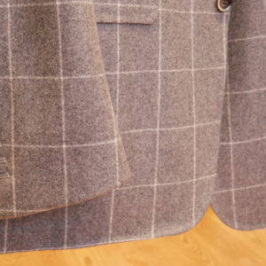 Scabal vyriškas švarkas Pilkas languotas