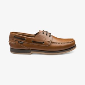 Loake 521 šviesiai rudi vasariniai vyriški odiniai denio batai