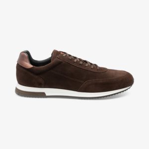 Loake Bannister odiniai vyriški laisvalaikio kedai tamsiai rudi