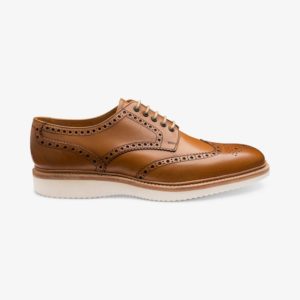 Loake Cobra stilingi odiniai vyriški batai šviesiai rudi