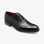 Loake Kerridge juodi vyriški odiniai batai prie kostiumo 1