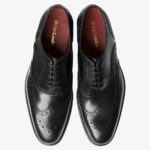 Loake Kerridge juodi vyriški odiniai batai prie kostiumo 2