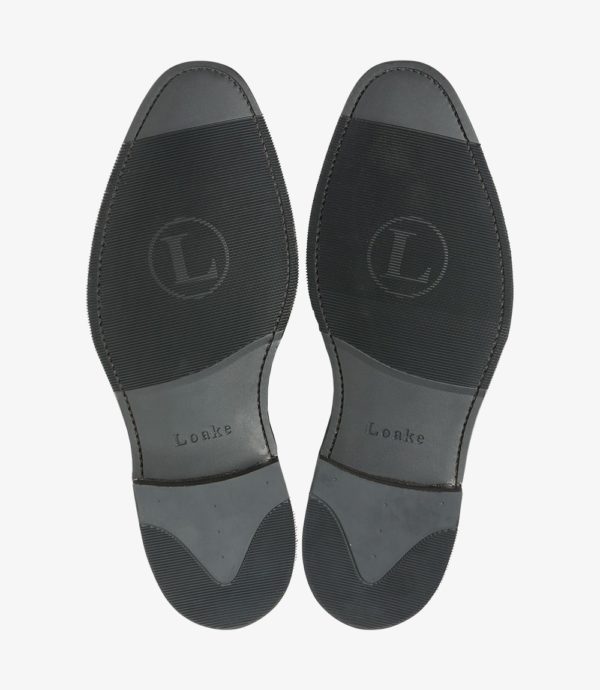 Loake Kerridge juodi vyriški odiniai batai prie kostiumo 3