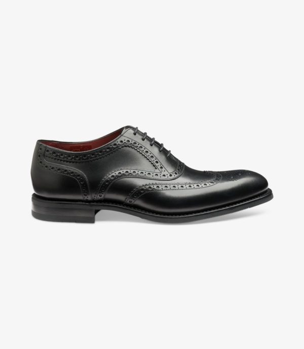 Loake Kerridge juodi vyriški odiniai batai prie kostiumo