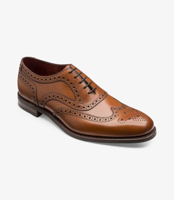 Loake Kerridge rudi vyriški odiniai batai prie kostiumo 1