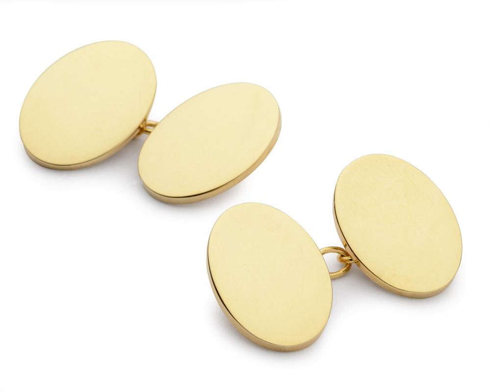 Paauksuotos sidabrinės ovalo formos sąsagos (grandinės jungtys)