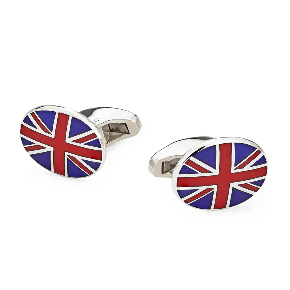 Sąsagos su D. Britanijos vėliava