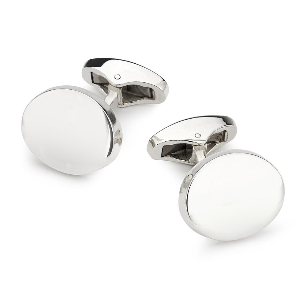 Lenktos ovalios sidabrinės sąsagos