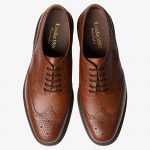 Loake Badminton tamsiai rudi brogue batai