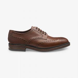 Loake Badminton tamsiai rudi brogue batai
