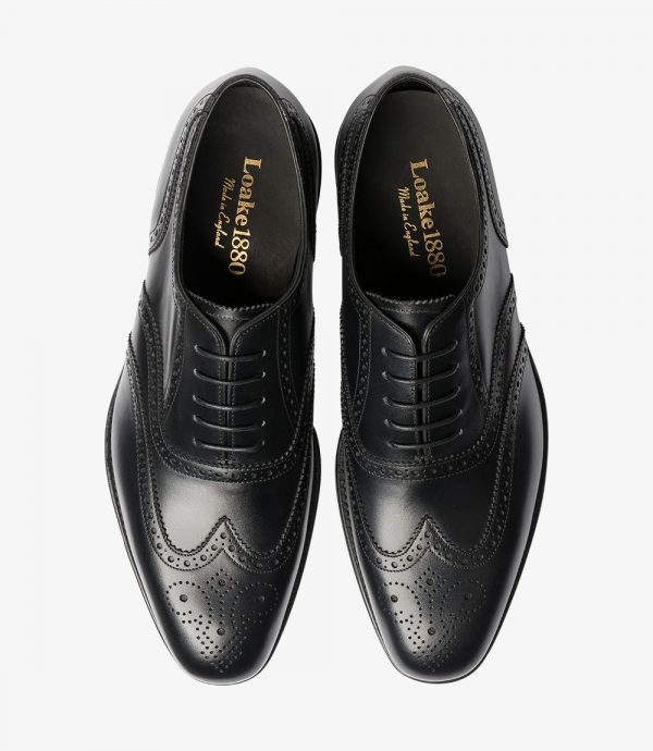 Loake Buckingham juodi batai prie kostiumo