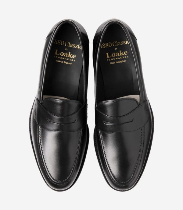 Loake Hornbeam juodi loaferiai