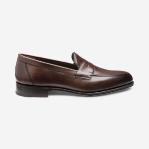 Loake Hornbeam tamsiai rudi loaferiai