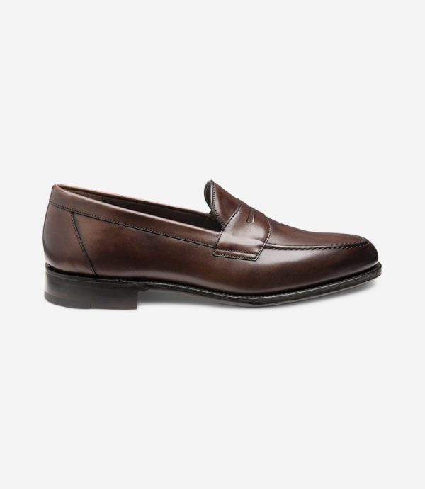 Loake Hornbeam tamsiai rudi loaferiai