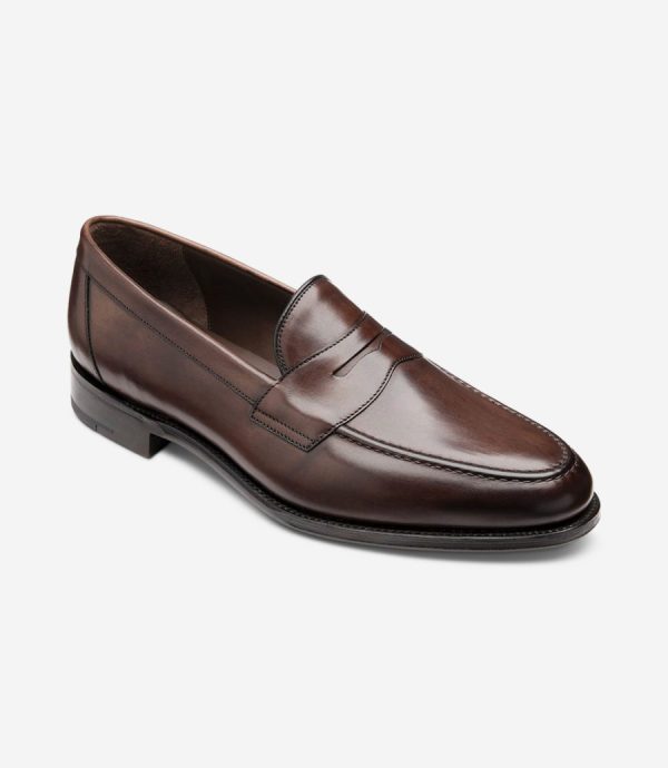 Loake Hornbeam tamsiai rudi loaferiai